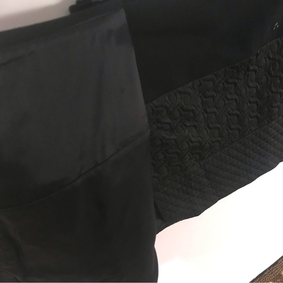 Zara Womens Quilted Wrap Skirt Textured SZ Med Black Academia Goth Asymmetric - Picture 5 of 14